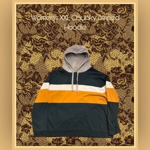 Women's Chunky Striped Hoodie